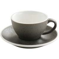 Ensemble tasse et soucoupe à expresso en céramique rétro effet granit, tasse à cappuccino, tasse à latte