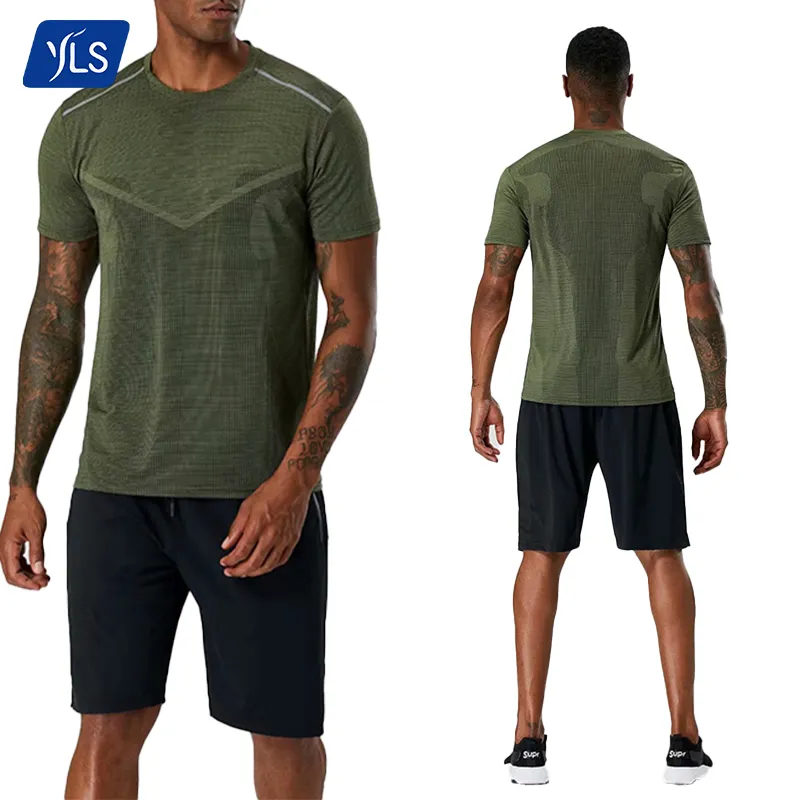 Yls camiseta masculina de subolmação, em branco, 88 nylon 12, spandex, roupas de corrida, roupas esportivas, 100% poliéster, para homens