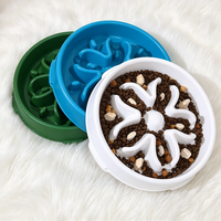 Gamelle anti-étouffement colorée en PP à grand diamètre pour animaux de compagnie, bol antidérapant pour chien, gamelle anti-ballonnements pour animaux