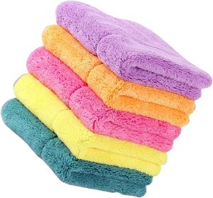 Serviette de lavage de voiture en microfibre à boucles torsadées extra large bleue avec logo personnalisé - Product Image 1