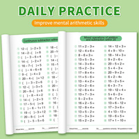 Cahier d'exercices de mathématiques mentales pour la 1ère année du primaire : Addition, soustraction, 100 encadrements, apprentissage des nombres, chants et exercices sur papier