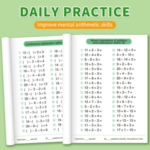 Cahier d'exercices de mathématiques mentales pour la 1ère année du primaire : Addition, soustraction, 100 encadrements, apprentissage des nombres, chants et exercices sur papier - Product Image 6