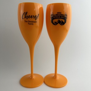 6 Unzen Premium White Plastic Champagner oder <span class=keywords><strong>Prosecco</strong></span> Flöten - Product Image 2