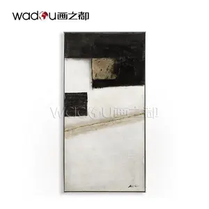 Abstract Handgemaakte Olieverf Met Ps Frame Custom Wall Art Canvas Art Custom Wall Art Voor Woonkamer