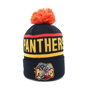 Gorros de Punto Jacquard Personalizados al por Mayor con Logotipo Bordado, Gorros de Punto con Pompón 100% Acrílico, Gorros Cálidos para Invierno - Product Image 4