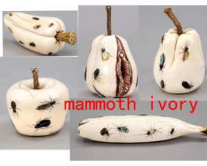 Tượng/Tượng Hình Lê Bí Ngô Ngà Voi Voi Ma Mút Shibayama Ngà Côn Trùng Voi Ma Mút Ngà - Product Image 1