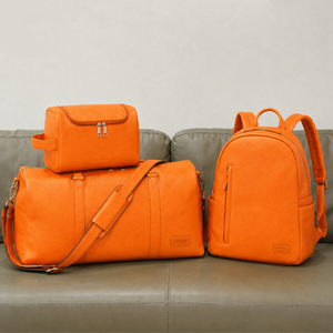 Bolsa de Gimnasio de Lujo Clásica con Logotipo Personalizado del Fabricante GORFIA, Estilo de Diseñador, Piel Sintética, Gran Capacidad, Juego de Bolsas de Viaje - Product Image 1