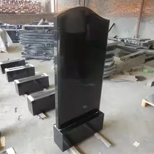 Black Granite Tombstone Upright Headstones Simple Design Granite Tombstone Wholesalers Black Russian Tombstone