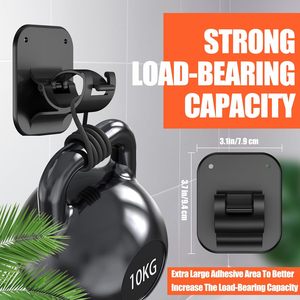 2pcs Adhesive Nailless Adjustable Curtain Rod Holder Brackets Novelty <b>Hooks</b> Home Bathroom Drillless Curtain Rod Bracket <b>Hooks</b> - Product Image 3