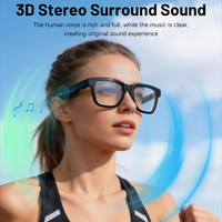 Lunettes intelligentes AI personnalisées en usine pour le sport en plein air avec fonctions d'écoute musicale et de réponse aux appels