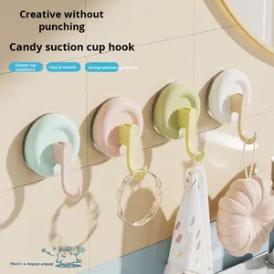 Crochets à ventouse en plastique robustes, multifonctionnels, sans trace, adhésifs, à fixer au mur pour la cuisine, le salon - Product Image 4