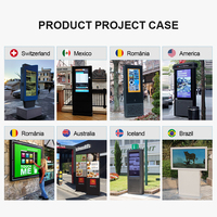Pantalla LCD Impermeable de 75 Pulgadas para Señalización en Exteriores, Contenido de Navegación Claro para Guía Vial Urbana y Publicidad Comercial