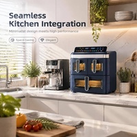 Air Fryer Oven Double Numérique Plus de 15 l Airfryer Accessoires Recette Carte Cadeau