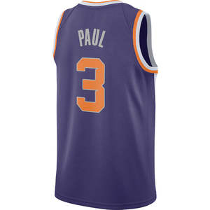 Jersey basket pria edisi kota Chris Paul #3 Phoenix-bordir dijahit dengan logo - Product Image 3