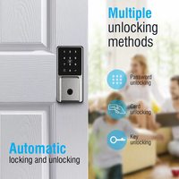 Cerradura de contraseña Digital con tarjeta Te'an, cerraduras de puerta de cerrojo eléctrico, cerraduras inteligentes con tarjeta para el hogar, uso de puertas de madera de Hotel de acero de Zinc