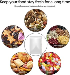 Sacs d'emballage alimentaire personnalisés, sac noir mat avec fermeture éclair supérieure, sac autoportant pour collations, aliments secs et stockage de café - Product Image 5