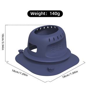 Funda protectora de silicona, organizador de cables, salvamanteles de silicona para freidora de aire <span class=keywords><strong>Ninja</strong></span> Crispi, cubierta protectora a prueba de aceite y antideslizante - Product Image 4