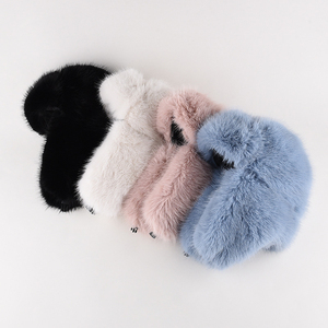 Aviator Nga Windproof ấm Nga mùa đông trượt tuyết Trooper <span class=keywords><strong>hat</strong></span> Faux <span class=keywords><strong>Mink</strong></span> ushanka mũ lông - Product Image 1