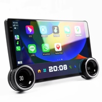 Autoradio multimédia Android 10,1 pouces avec double bouton DSP, RDS, CarPlay, lecteur DVD, GPS et unité centrale de commande