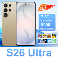 Smartphone S26 Ultra Haute Performance 16+1 To, 5G Mondial, Double SIM, Téléphone Portable Original Pas Cher
