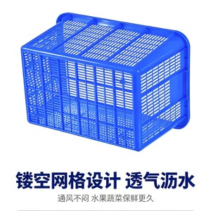 Caja de Plástico Rectangular Grande Jinhua 580X405X310mm, Resistente a Caídas, Duradera, Transpirable, para Almacenamiento, Transporte y Movimiento de Mercancías - Product Image 4