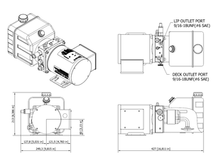 Hàn Quốc thực hiện tăng cường thủy lực Power Pack cho Dock leveler với điều chỉnh gốc và thí điểm kiểm tra van cho hoạt động trơn tru - Product Image 5