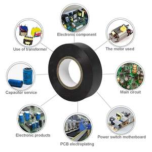 Chine YONGYU Usine Stock 600V Étanche Auto-Adhésif Rouleau Résistant À La Chaleur Isolation Isolante Électrique PVC Ruban Électrique - Product Image 5