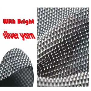 100% Polyester Bright Silver 3D Spacer Breathable Honeycomb Sandwich Mesh Fabric Warp Hexagonal Air Bags Mattress <b>for</b> Girls - Product Image 2
