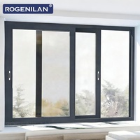 Ventana Corredera de Aluminio Insonorizada Personalizada Rogenilan, Ventanas Corredizas con Doble Vidrio Templado y Mosquitera