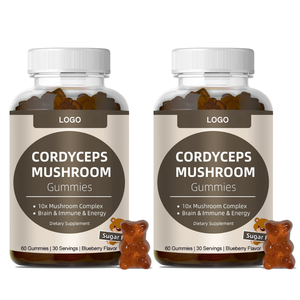 Gomitas Orgánicas <span class=keywords><strong>Ekon</strong></span> de Marca Privada OEM con Complejo de Melena de León, Cordyceps y Reishi en Forma de Oso para Adultos, 2 Gomitas Diarias, 60 Unidades, Inmunidad - Product Image 1