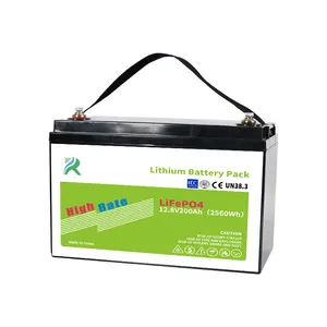 Meilleure vente, onduleur Lifepo4 batterie Lithium-Ion 100ah, 120ah, 150ah, 200ah, 250ah, 12V, batterie Lithium fer Phosphate à Cycle profond