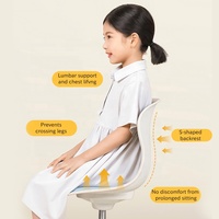 Tenwin 2802 bleu Table et chaise de bureau d'étude ergonomique petit et mobile avec assemblage facile vente directe pour une utilisation scolaire