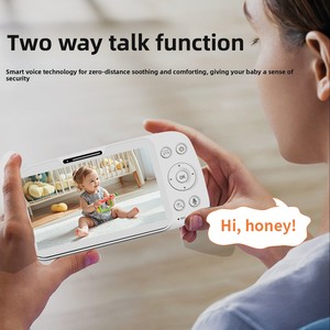 Intelligenter Babymonitor mit Sprach- und Video-Gegensprechanlage, 5-Zoll-HD-Bildschirm, 854x480 Auflösung, Schrei-Erkennung, Echtzeit-Überwachung, Babyüberwachungsgerät - Product Image 2