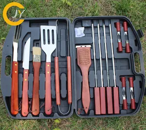 18pcs BBQ Tool Set Stainless Steel Barbecue Grill Set Utensils Set