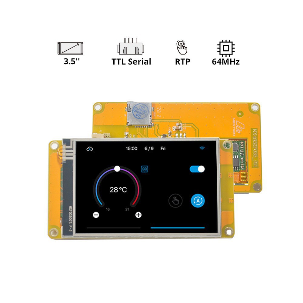 Nextion nexenhanced layar lcd 3.5 inci layar sentuh pin HMI 2.4 3.5 nextion nex/ nex//