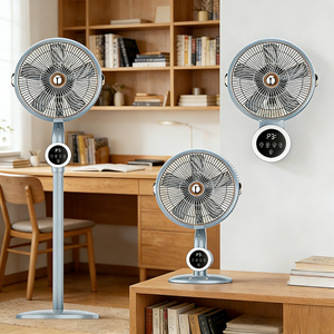 2026 3-Mode <b>Fan</b> <b>Standing</b>/Desk/Clip-on <b>Fan</b> 360 Oscillation Energy Efficient Outdoor Hotel Use (Dark Gray) - Product Image 3