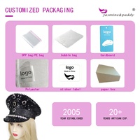 Chapeaux de Capitaine pour Femmes, Accessoire Décoratif en Strass, Casquettes de Fête pour Festivals et Burning Man, Coiffes Artisanales Bling Diamant