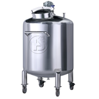 Acide sulfurique, réservoir mobile de stockage d'eau et de levure en acier inoxydable de 10 000 gallons