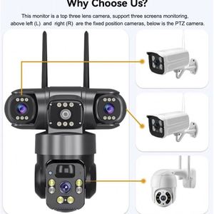 Cámara CCTV Compatible con Todas las Tarjetas SIM de Nigeria con Intercomunicador Infrarrojo Inalámbrico y Seguridad Interior/Exterior, Enlace P2P, Cámaras 50 - Product Image 3