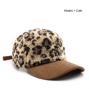 Casquette de baseball en polaire à 6 panneaux, motif léopard color-block vintage, avec logo personnalisé, chaude et résistante au froid, unisexe, pour l'extérieur - Product Image 6