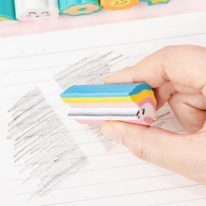 Mini gomme à crayon pour enfants, mignon, personnalisé, fournitures de papeterie cadeau dessin animé 3d - Product Image 4