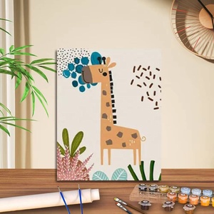 Peinture par numéros DIY en gros, toile à colorier faite à la main, décoration murale artistique - Product Image 2