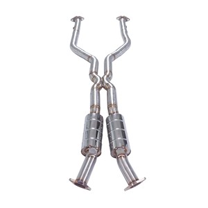 Tubo de Escape <span class=keywords><strong>GFC</strong></span> Compatible con Lexus IS500 RCF GSF 5.0L V8 SUS304, Tubo Medio de Rendimiento de Igual Longitud, con Resonador Doble - Product Image 1