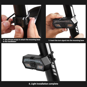 Ensemble de feux de vélo LED rechargeables TAIKOO pour la conduite nocturne, feu arrière de vélo LED pour la sécurité et la visibilité - Product Image 6