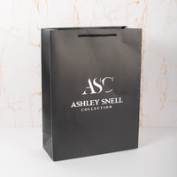 Sacs en papier carton blanc avec poignée, emballage de boutique cosmétique écologique, impression personnalisée de luxe