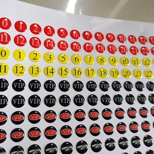 Custom Logo Crystal Epoxy <b>Stickers</b> Circle Self Adhesive UV Printing Custom Made For <b>Personalized</b> Applications - Product Image 1
