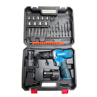 Kit d'outils pour tournevis électrique, perceuse sans fil de 18 V, tournevis électrique 12V, mandrin sans clé 3/8 "avec chargeur