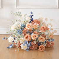 Sphère florale artificielle de luxe en soie, grande rose de 60 cm, centre de table de mariage, haute densité, haute qualité, durable, livraison rapide