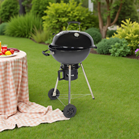 Gril à charbon de bois en céramique de style Kamado, fumoir BBQ en forme d'oeuf pour la torréfaction en plein air