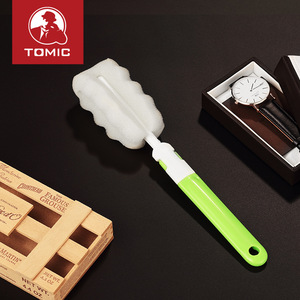 Cepillo de limpieza para vasos térmicos Tomic, portátil, color blanco, para botellas térmicas - Product Image 1